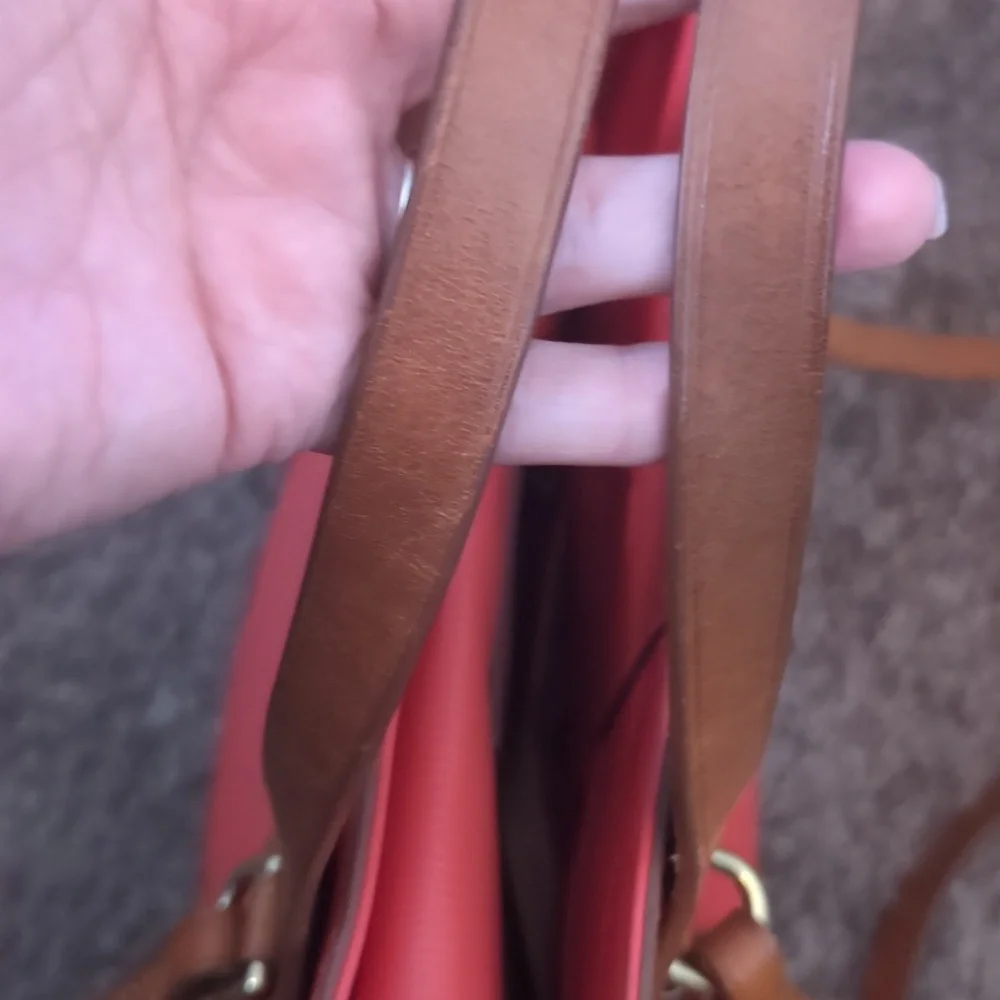 Dooney & Bourke Coral Tote with Brown Accents - Picture 10 of 12